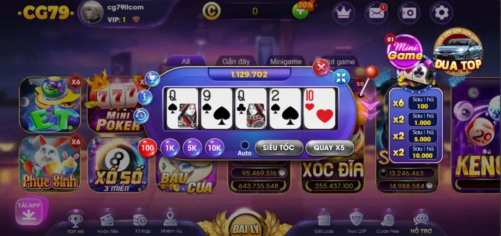Game bài đổi thưởng cg79